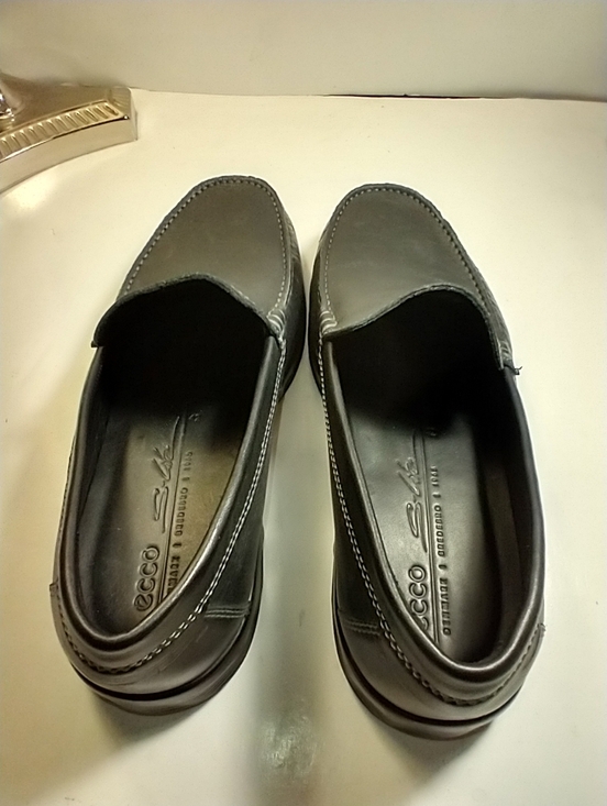 Ecco S Lite Moc Classic Slip On Black Leather Loafers Shoes Men\'s sz 8(42). main image 9